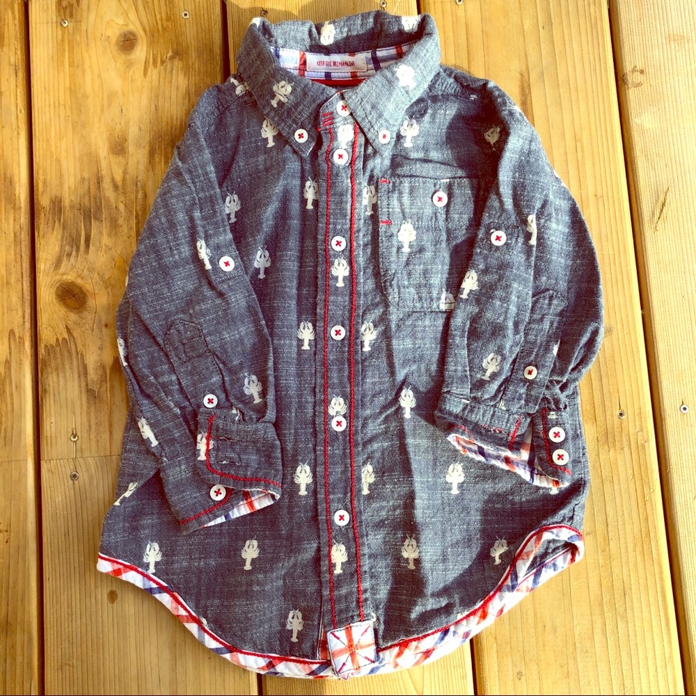 Hatley Denim Chambray Lobster Shirt